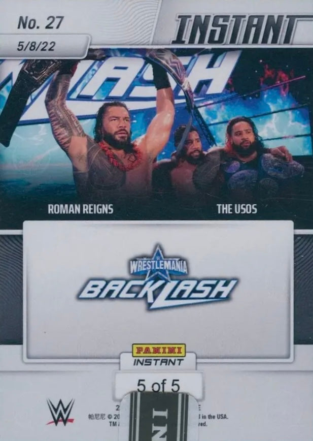 Roman Reigns / the Usos – the Bloodline Stands Victorious trading card PW Catalog