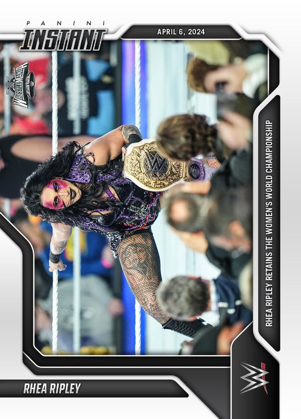 Rhea Ripley – Rhea Ripley Retains the Women’s World Championship trading card PW Catalog