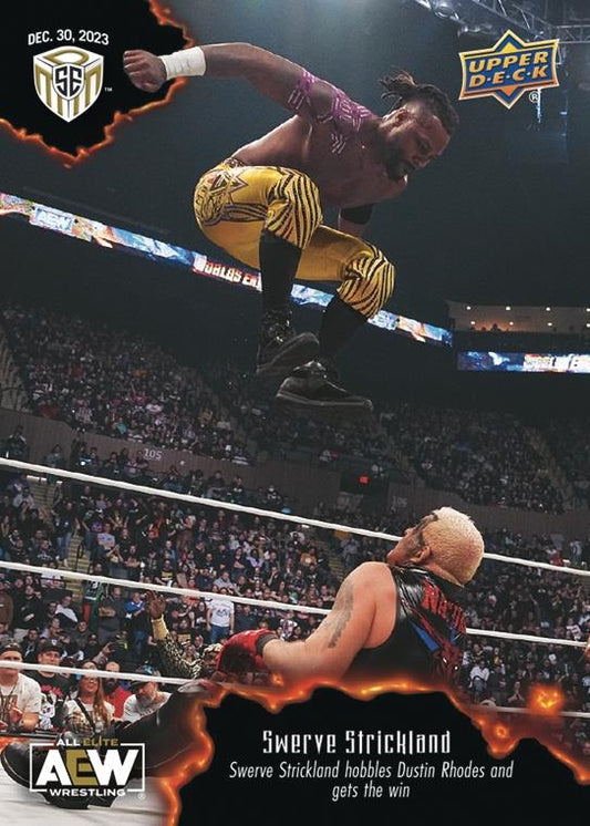 Swerve Strickland – Swreve Strickland Hobbles Dustin Rhodes and Gets the Win