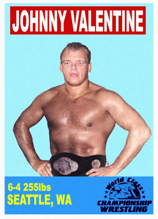 Johnny Valentine trading card PW Catalog