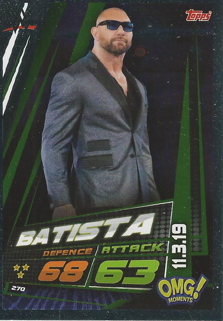 WWE Topps Slam Attax Universe 2019 Batista #270