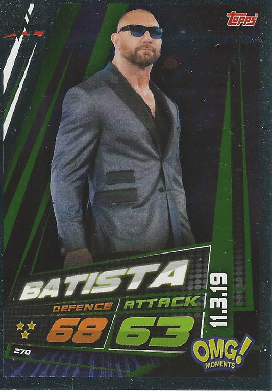 WWE Topps Slam Attax Universe 2019 Batista #270