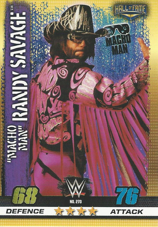 WWE Topps Slam Attax 10th Edition 2017 Macho Man Randy Savage #270