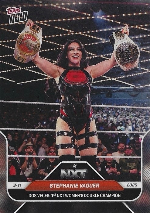 Stephanie Vaquer DOS Veces: 1st NXT Women’s Double Champion trading card PW Catalog