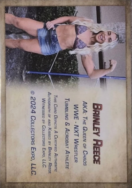 Brinley Reece trading card PW Catalog