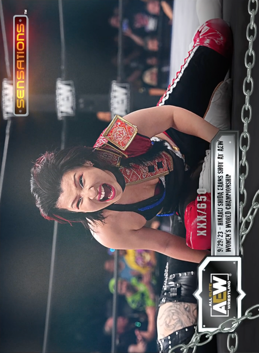 9/29/23 – Hikaru Shida – Hikaru Shida Earns Shot at AEW Women’s World Championship trading card PW Catalog