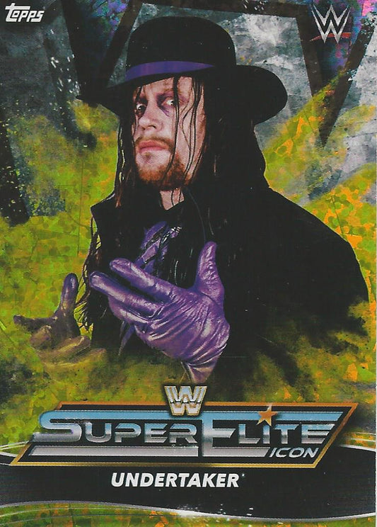 Topps WWE Superstars 2021 Undertaker IC9 Yellow trading card PW Catalog