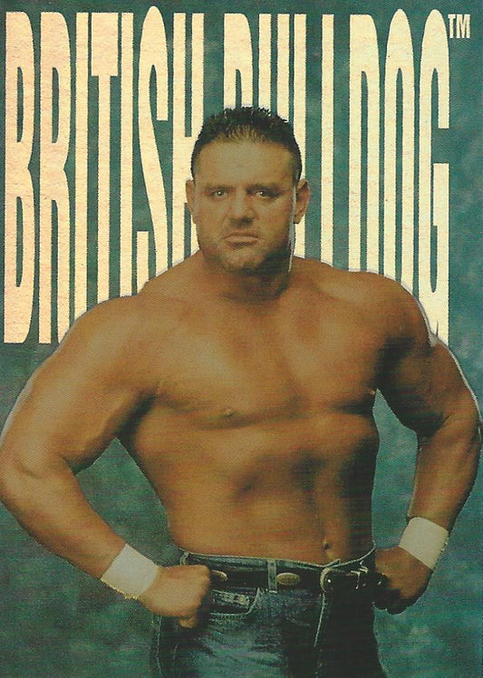 WWF No Mercy 2000 British Bulldog C7 trading card PW Catalog