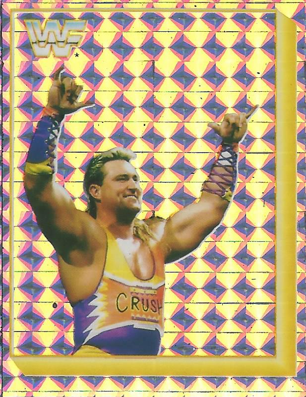 WWF Merlin Sticker 1994 Crush #201 Version 2