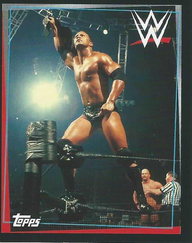 WWE Topps Road to Wrestlemania Stickers 2021 The Rock #275