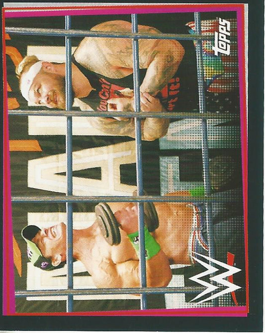 WWE Topps Road to Wrestlemania Stickers 2021 Bray Wyatt vs John Cena #276