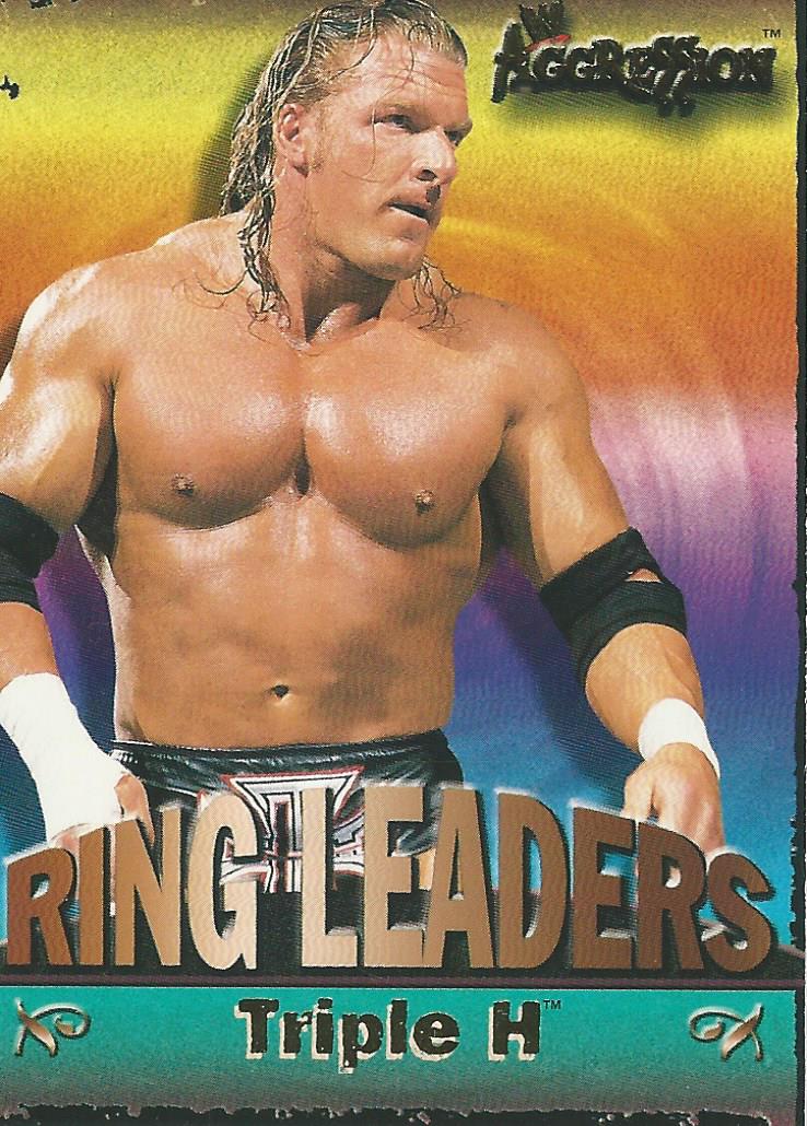 WWE Fleer Aggression 2003 Triple H Ring Leader 1 of 15 trading card PW Catalog