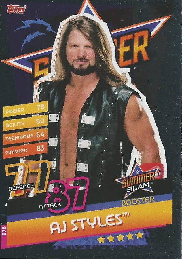 WWE Topps Slam Attax Reloaded 2020 AJ Styles #278