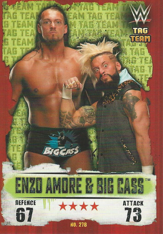 WWE Topps Slam Attax Takeover 2016 Enzo Amore and Big Cass #278