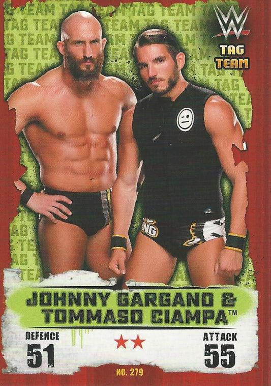 WWE Topps Slam Attax Takeover 2016 Johnny Gargano and Tammaso Ciampa #279
