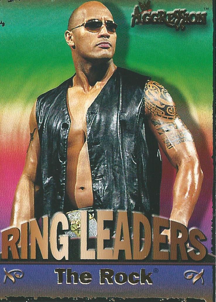 WWE Fleer Aggression 2003 Ring Leader The Rock 2 of 15 trading card PW Catalog