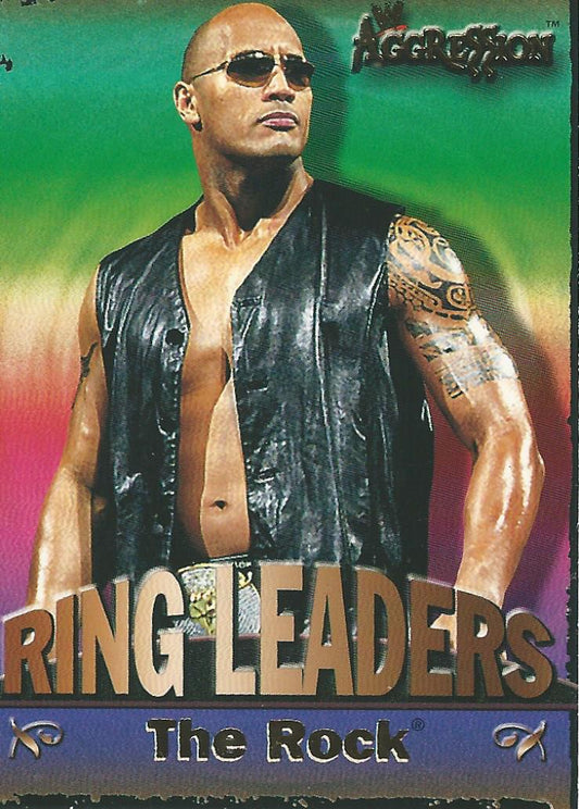 WWE Fleer Aggression 2003 Ring Leader The Rock 2 of 15 trading card PW Catalog