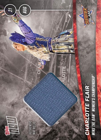 Charlotte Flair Wins the RAW Women’s Championship trading card PW Catalog