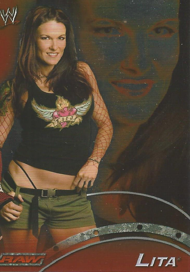 WWE Topps Apocalypse 2004 Lita R27 trading card PW Catalog