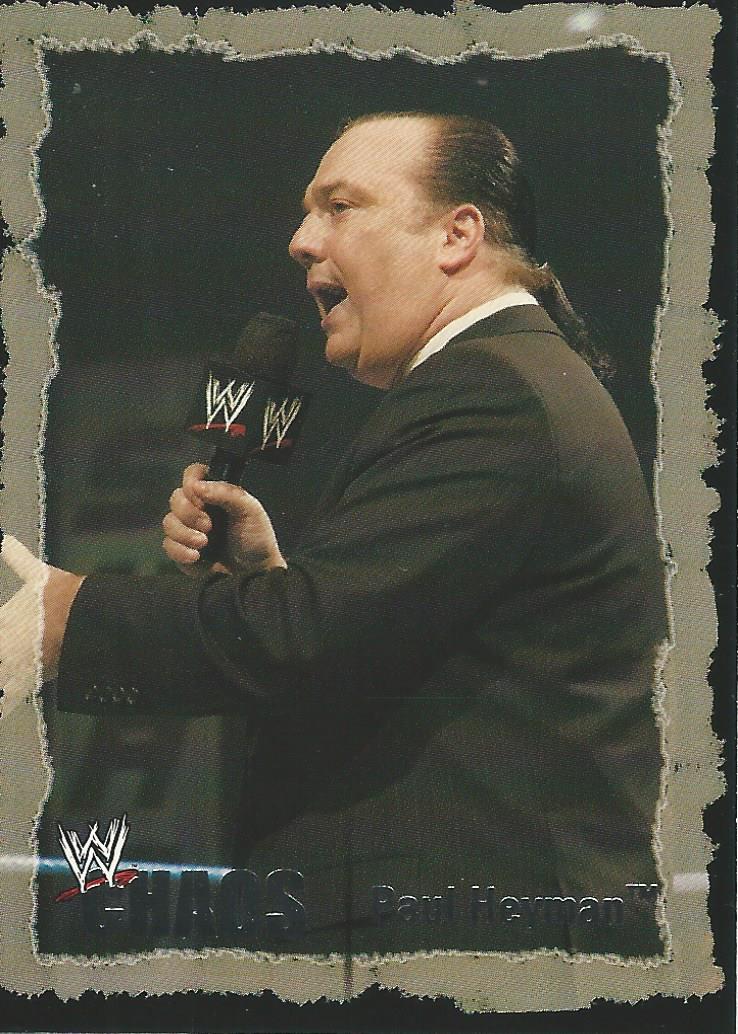WWE Fleer Chaos 2004 Paul Heyman #27