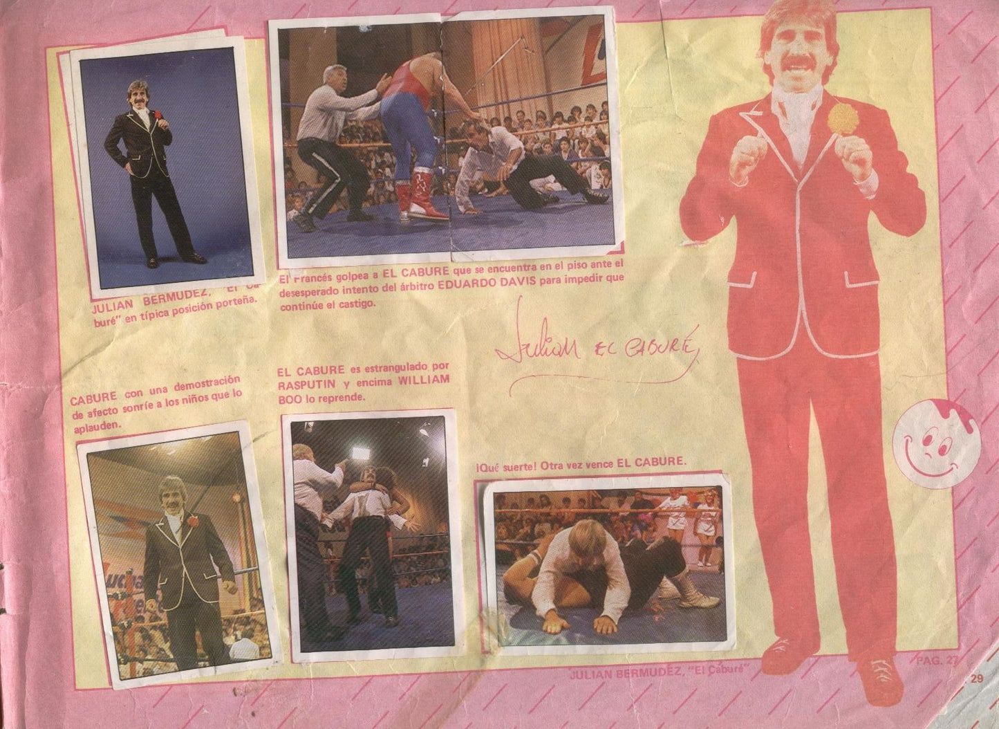 Lucha Fuerte Stickers Album From Argentina 1988 Stickers Album PW Catalog