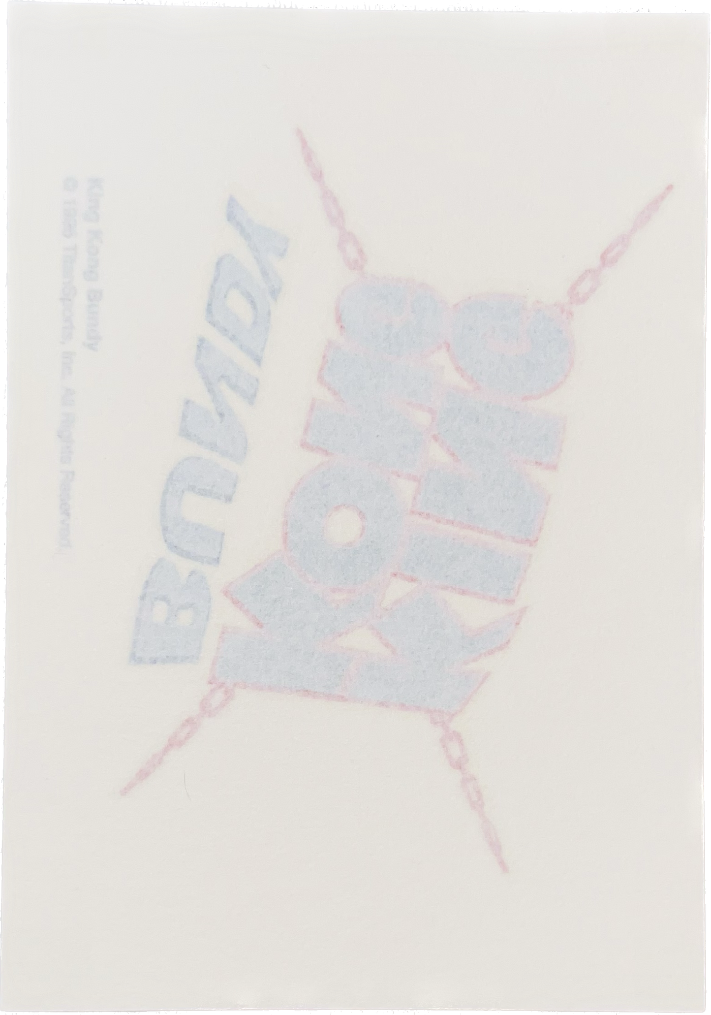 WWF Tattoos 1995 King Kong Bundy Logo from Germany Pwcatalog