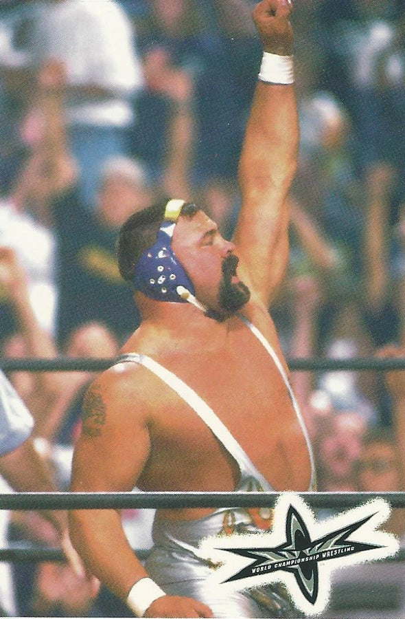WCW Crazy Planet Stickers 1999 Rick Steiner trading card PW Catalog