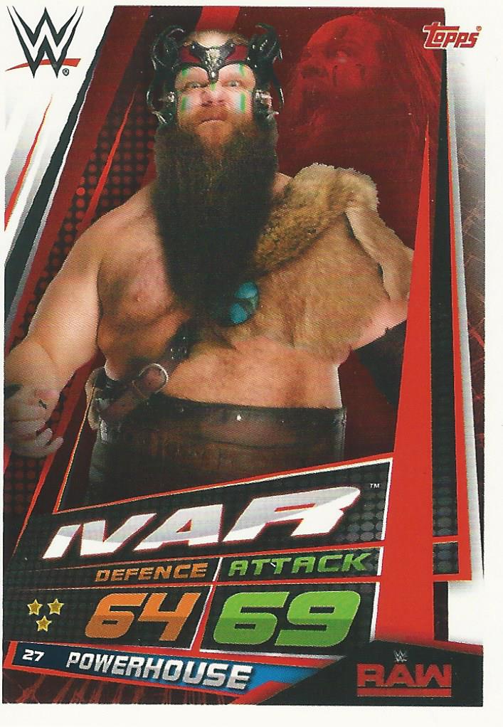 WWE Topps Slam Attax Universe 2019 Ivar #27