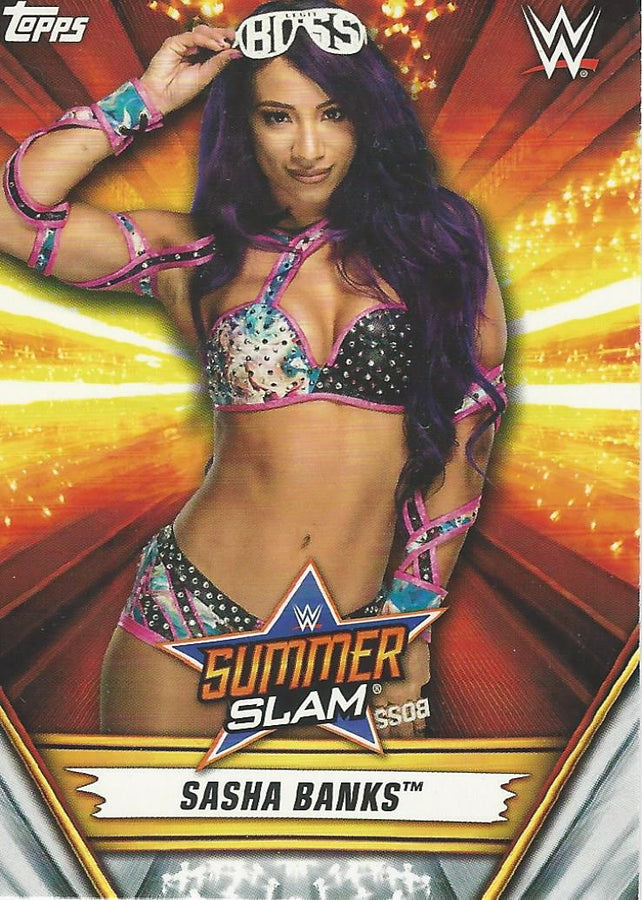 WWE Topps Summerslam 2019 Sasha Banks #27