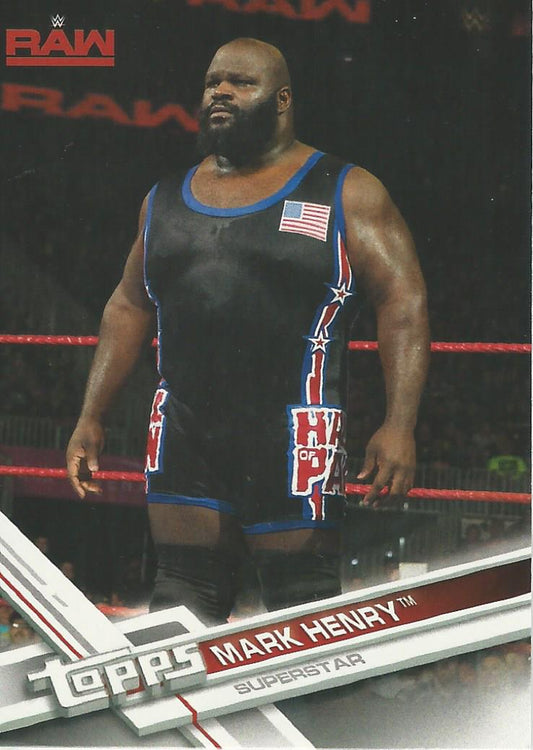 WWE Topps Then Now Forever 2017 Mark Henry #127