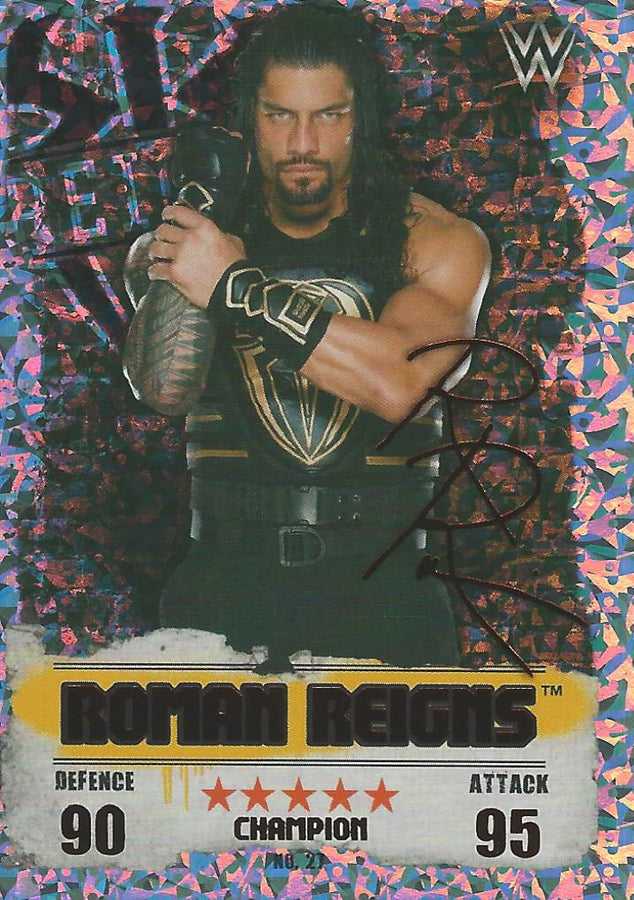 WWE Topps Slam Attax Takeover 2016 Roman Reigns Red Champion #27