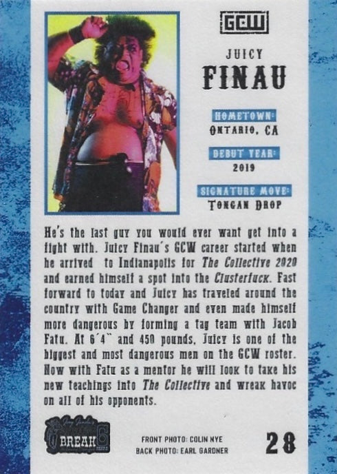 “The New ERA Savage” Juicy Finau trading card PW Catalog
