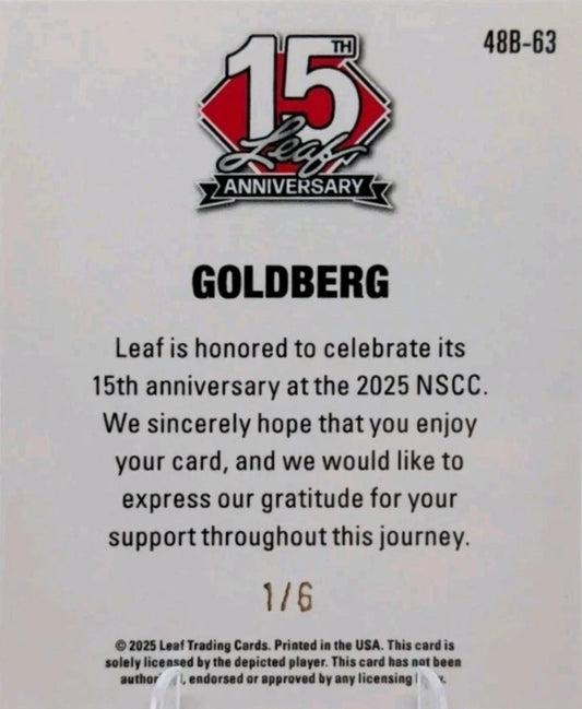 Goldberg trading card PW Catalog