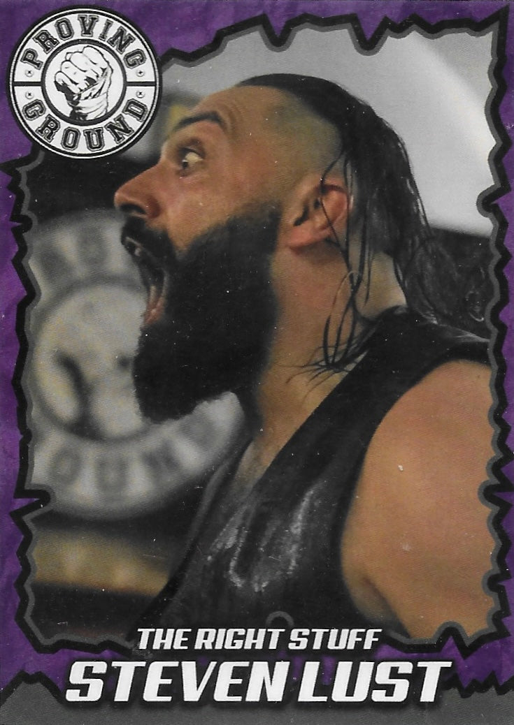 The Right Stuff Steven Lust trading card PW Catalog
