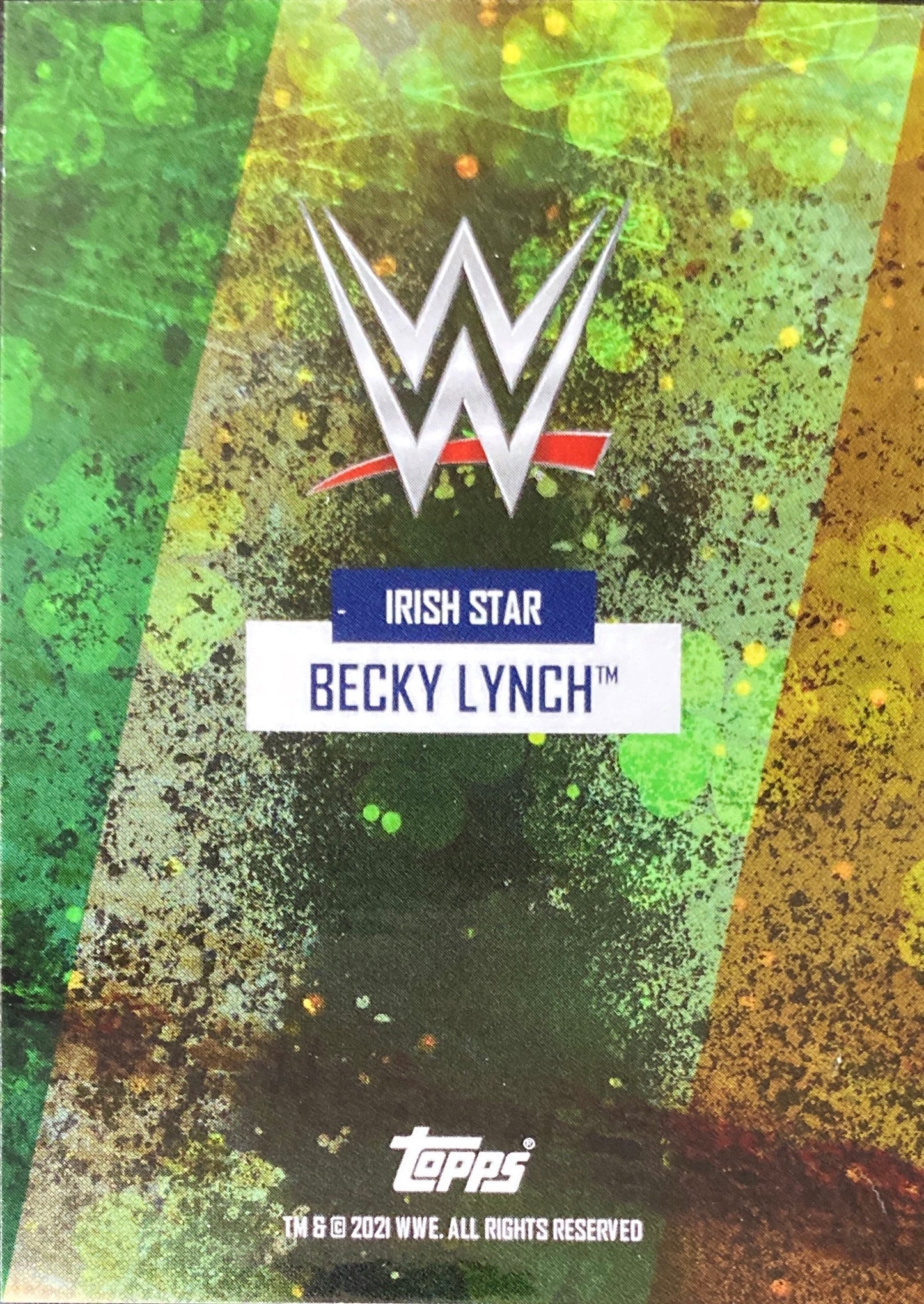 Irish Star – Becky Lynch trading card PW Catalog