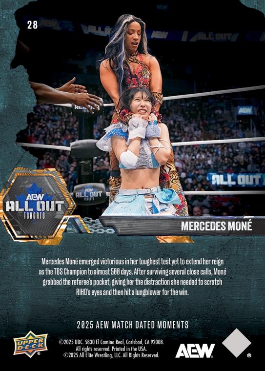 Mercedes MONÉ – Mercedes MONÉ Distracts the Referee to Defeat Riho and Retain HER TBS Championship