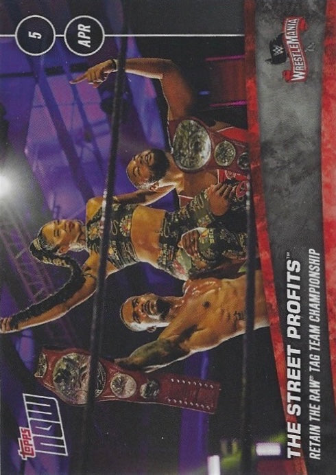 The Street Profits Retain the RAW TAG Team Championship trading card PW Catalog