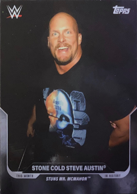 RAW IS War – September 22, 1997 Stone Cold Steve Austin Stuns MR. Mcmahon trading card PW Catalog
