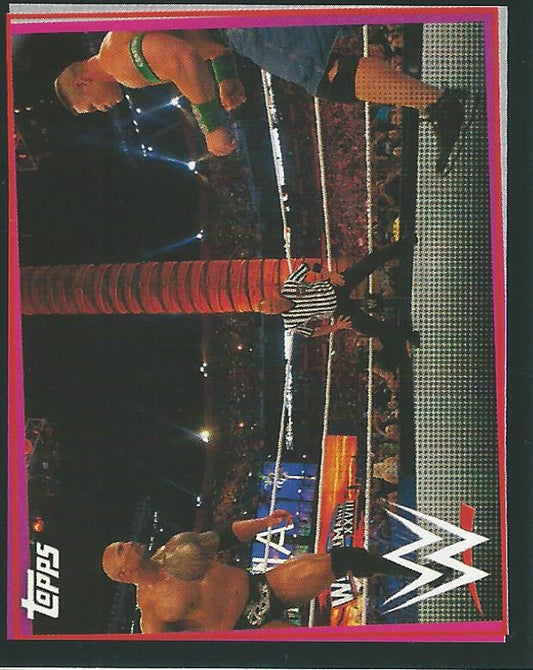 WWE Topps Road to Wrestlemania Stickers 2021 The Rock vs John Cena #280