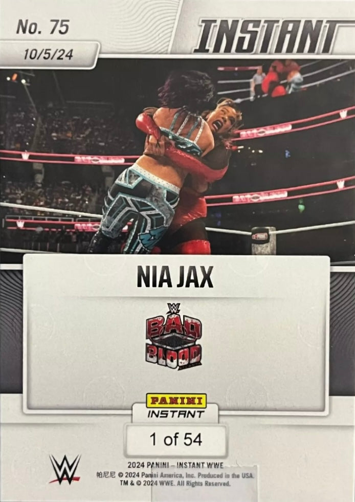 NIA JAX – NIA JAX Retains the Women’s Championship trading card PW Catalog