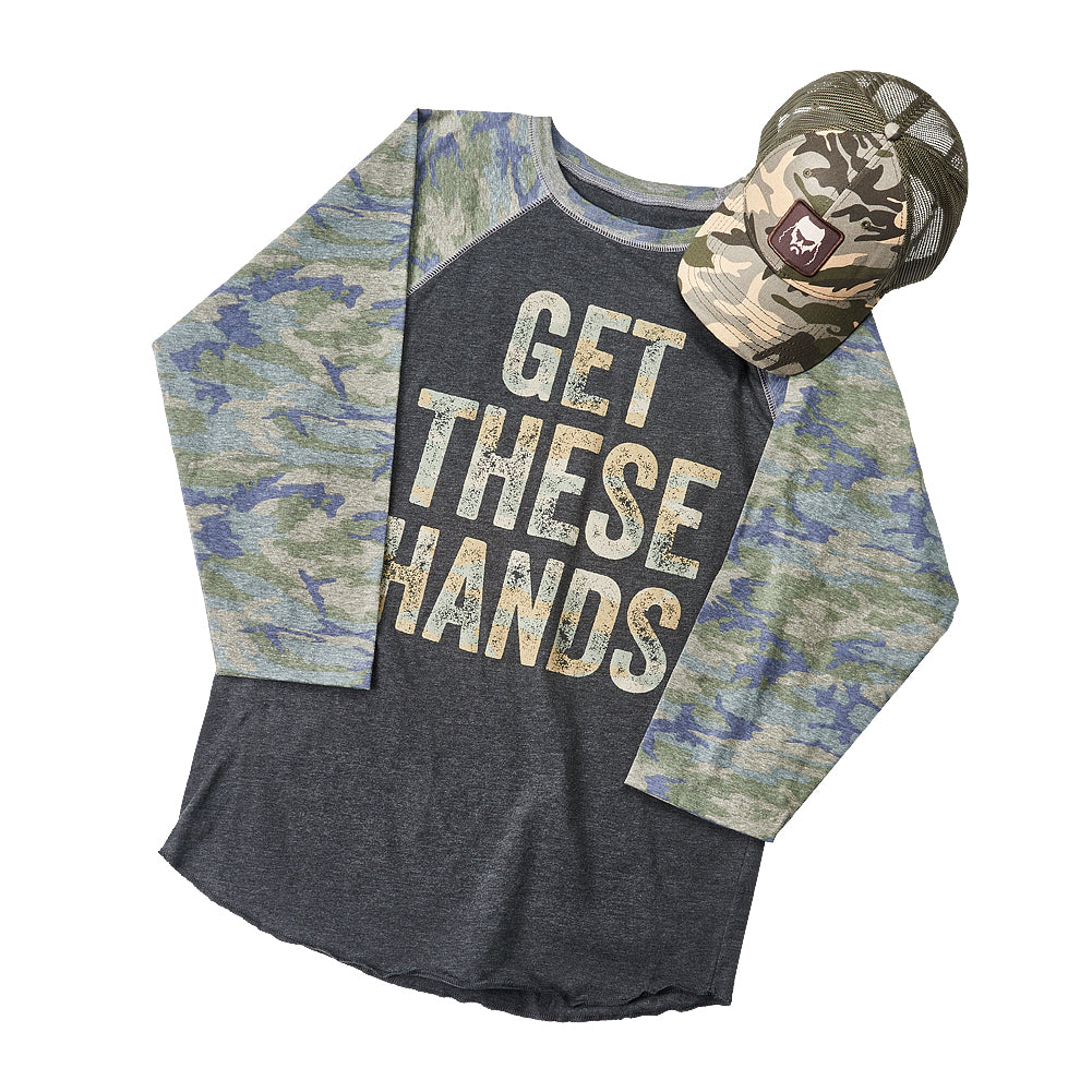 Braun Strowman Camouflage Raglan Baseball Shirt & Hat Set