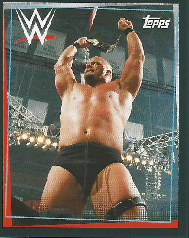 WWE Topps Road to Wrestlemania Stickers 2021 Stone Cold Steve Austin #281