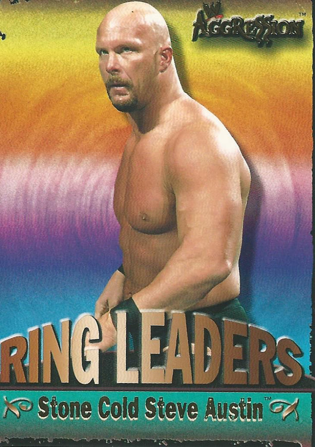 WWE Fleer Aggression 2003 Ring Leader Stone Cold Steve Austin 4 of 15 trading card PW Catalog