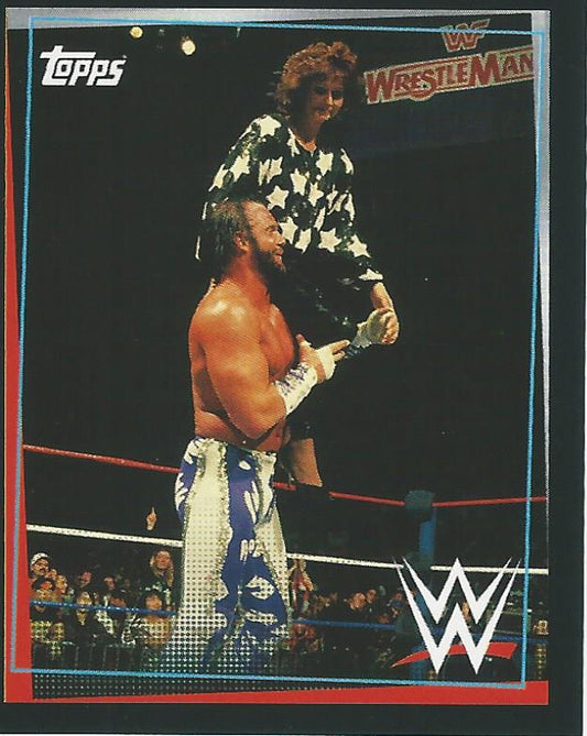 WWE Topps Road to Wrestlemania Stickers 2021 Macho Man Randy Savage #282