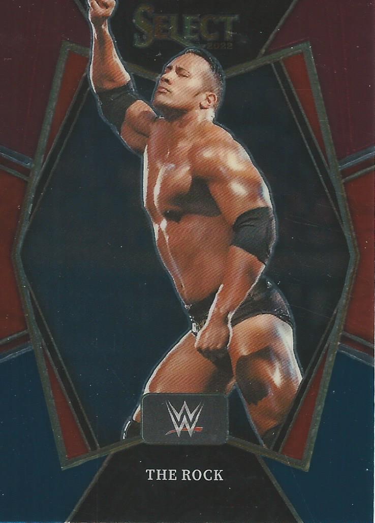 WWE Panini Select 2022 The Rock Red/Silver/Blue #162