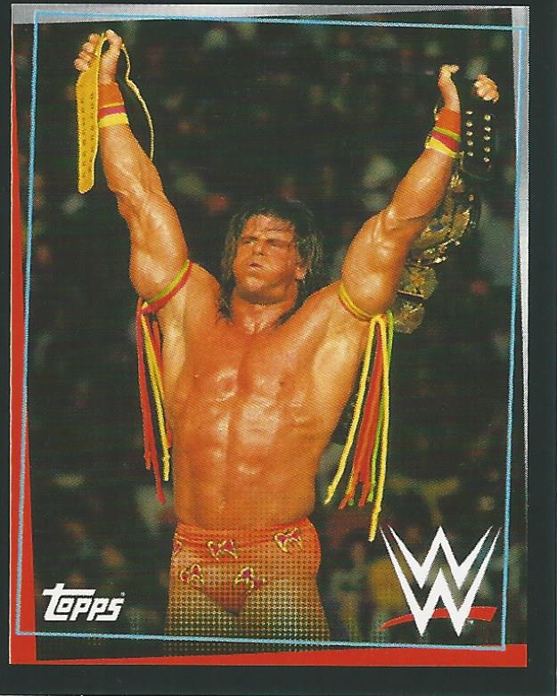 WWE Topps Road to Wrestlemania Stickers 2021 Ultimate Warrior #284