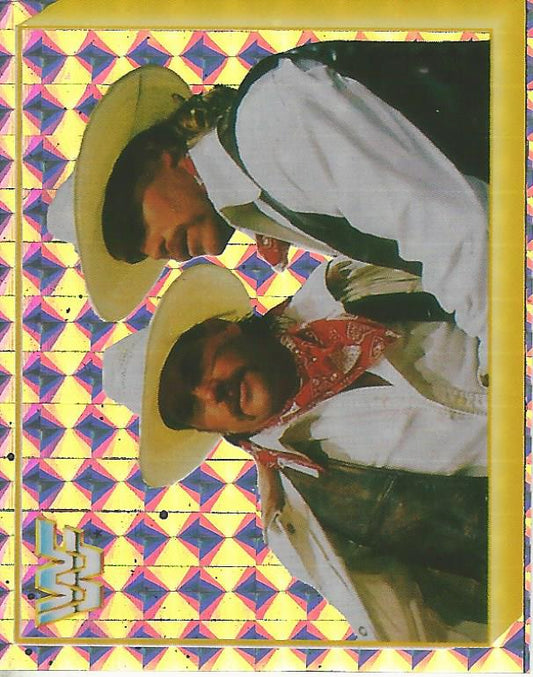 WWF Merlin Sticker 1994 Smoking Gunns #285 Version 2