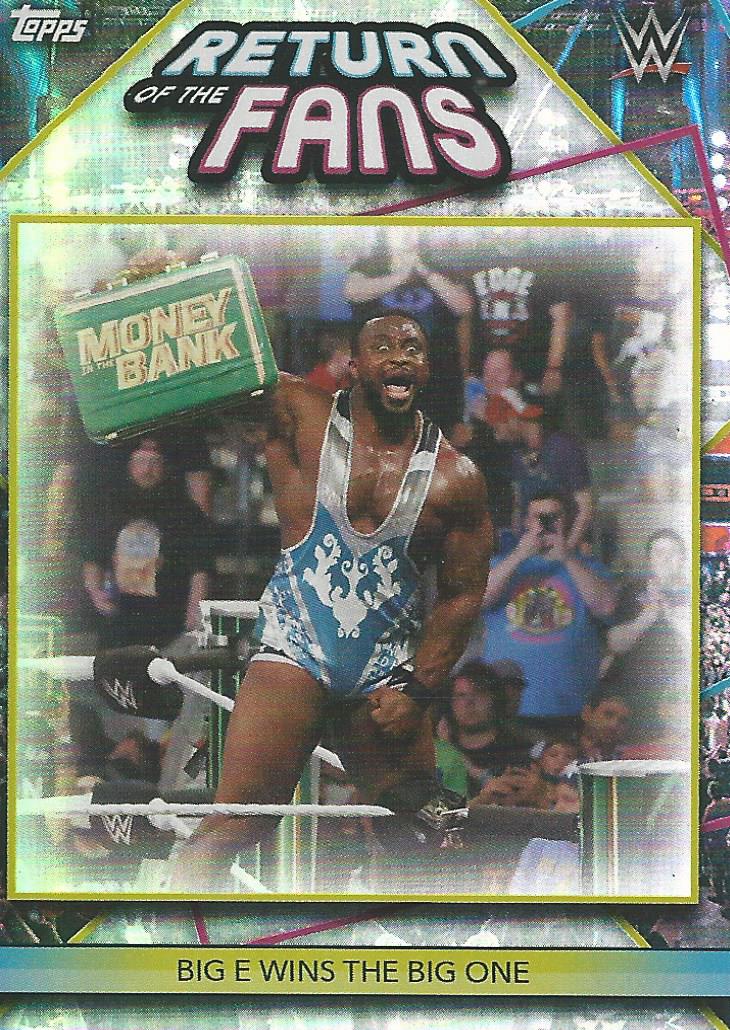 Topps WWE Superstars 2021 Big E RF1 trading card PW Catalog