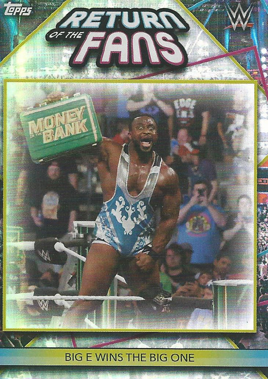 Topps WWE Superstars 2021 Big E RF1 trading card PW Catalog