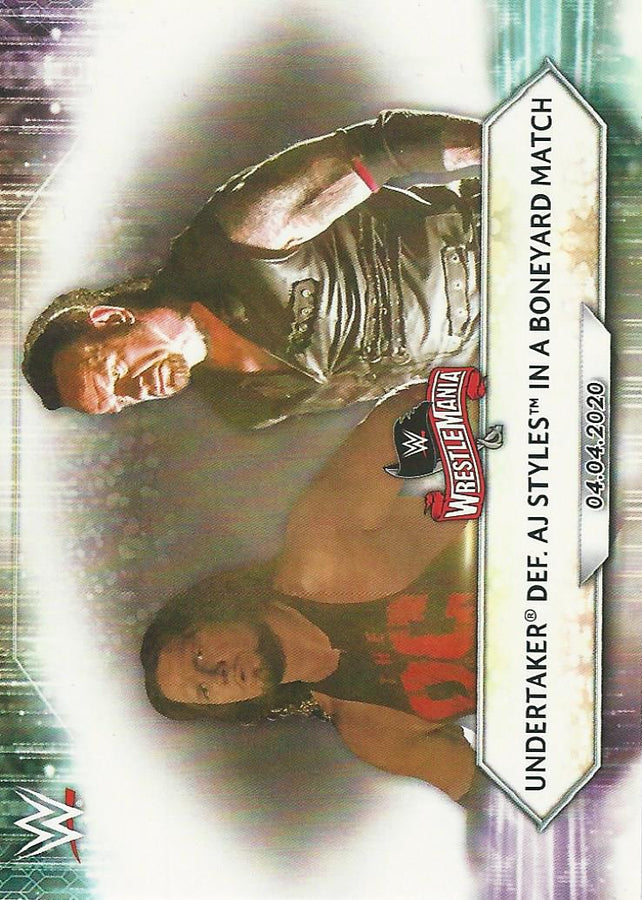 WWE Topps 2021 AJ Styles vs Undertaker #48